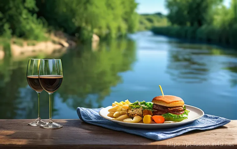 퓨전 패스트푸드 캠핑용 세트 - Here are three detailed image prompts in English, designed to capture the essence of gourmet camping...