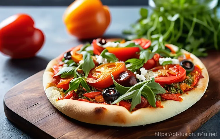 퓨전 피자의 저칼로리 크러스트 - **Prompt:** A close-up, dynamic shot of hands skillfully preparing a healthy pizza base in a rustic,... 퓨전 피자의 저칼로리 크러스트 - **Prompt:** A close-up, dynamic shot of hands skillfully preparing a healthy pizza base in a rustic,...