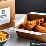 퓨전 치킨 포장 방법 리뷰 - **Prompt 1: Sustainable & Modern Fried Chicken Delivery Package**
"A close-up, high-angle shot o...