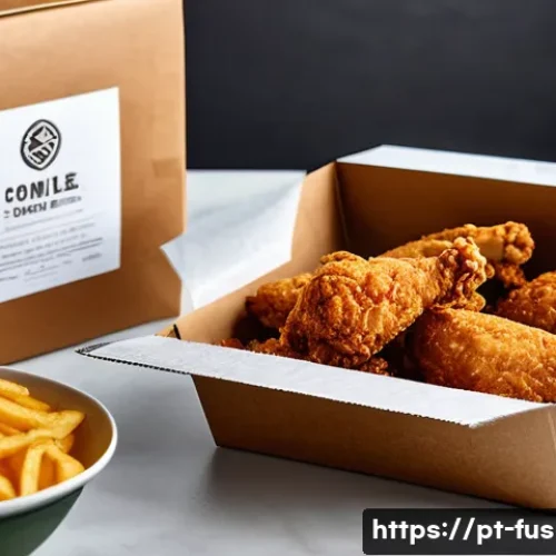 Home 32 퓨전 치킨 포장 방법 리뷰 - **Prompt 1: Sustainable & Modern Fried Chicken Delivery Package**
"A close-up, high-angle shot o...